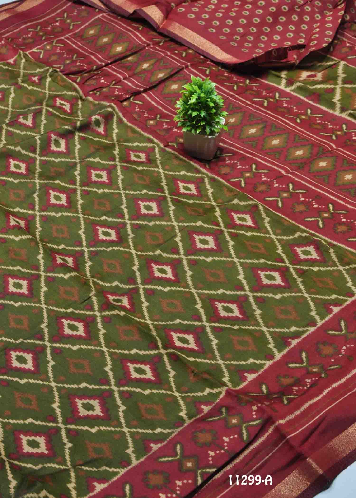 Mythili -11299-A PassiGreen Color New Arrival Dola Silk Saree CM1315309 (LR5E)