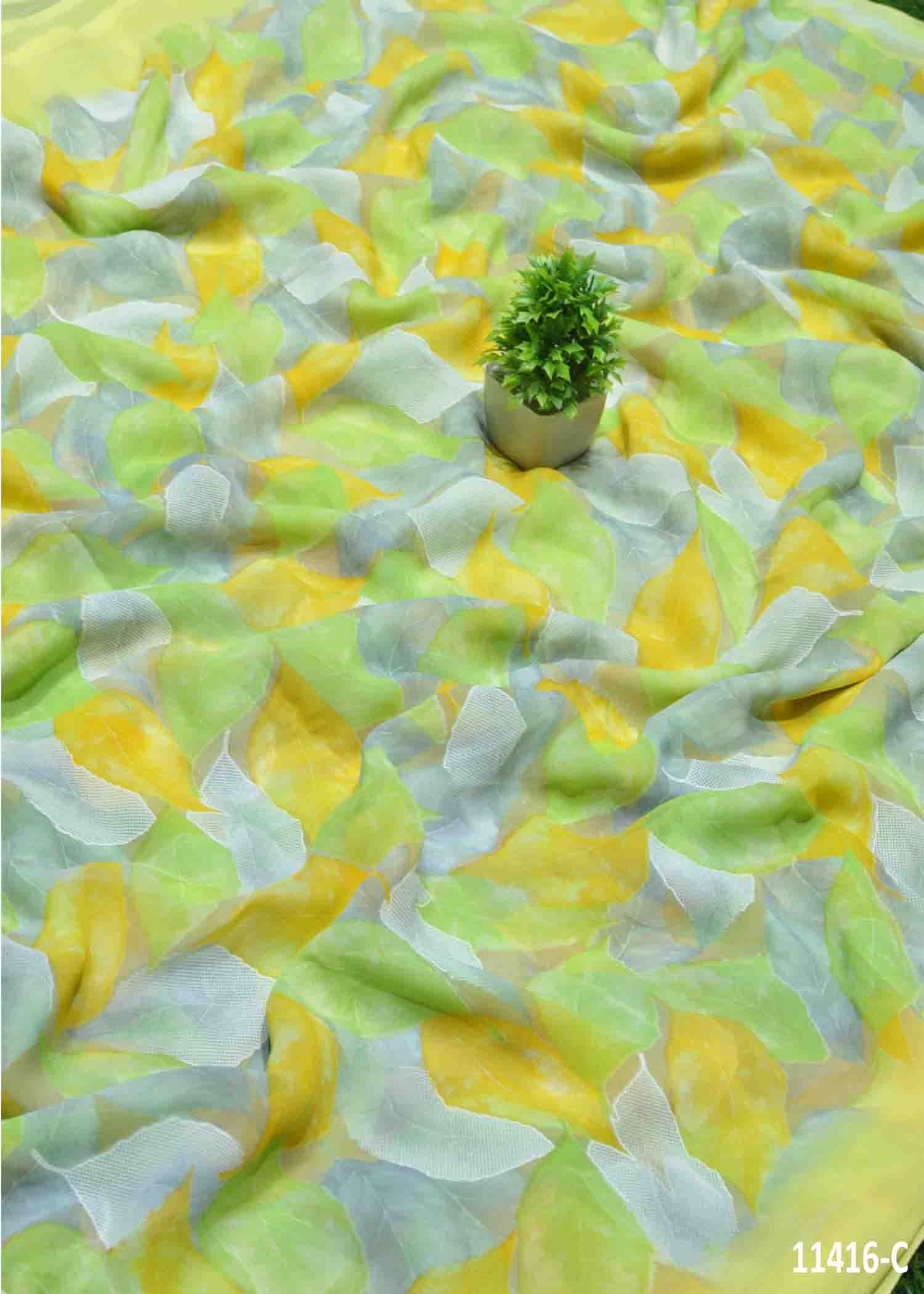 Riya - 11416-C Green Color Synthetic Saree CM1310689 (RR9D)