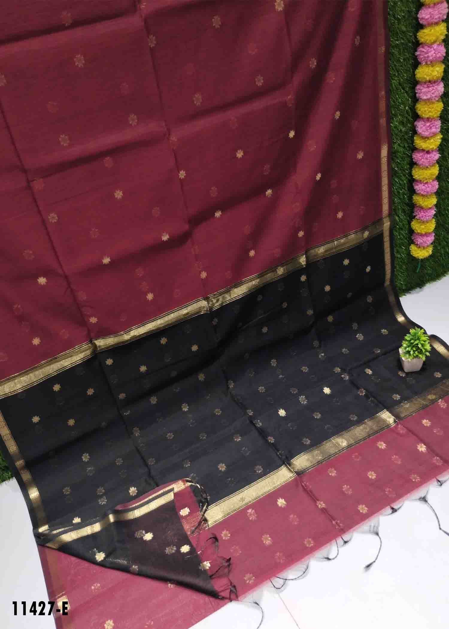 Amira -11427-E Maroon Color Elagant Traditional Look Maheswari Silk Cotton Saree CM1295618 (RR13D)