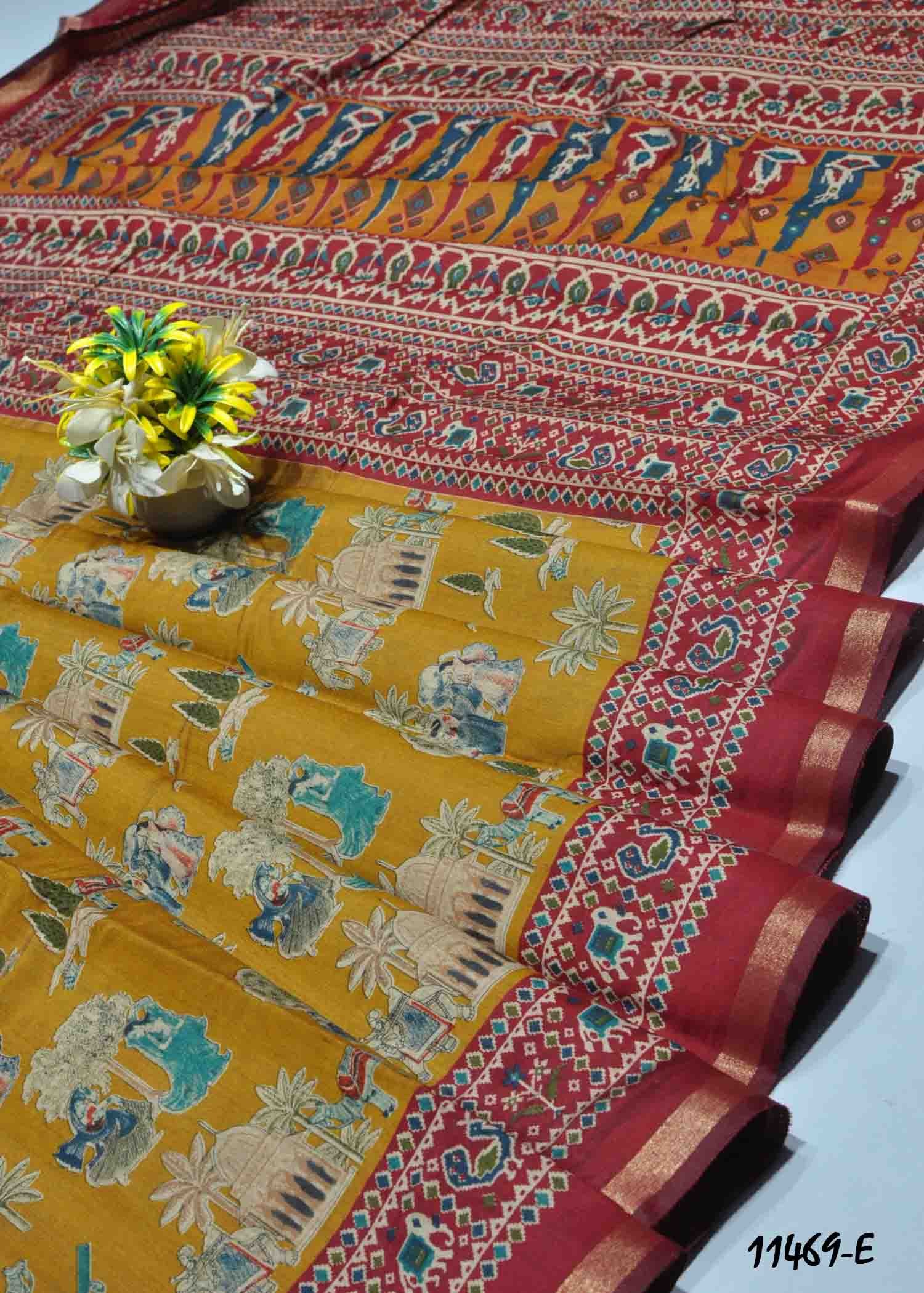 Suhani -11469-E Mustard Color New Arrival Dola Silk Saree CM1315309 (LR5C)