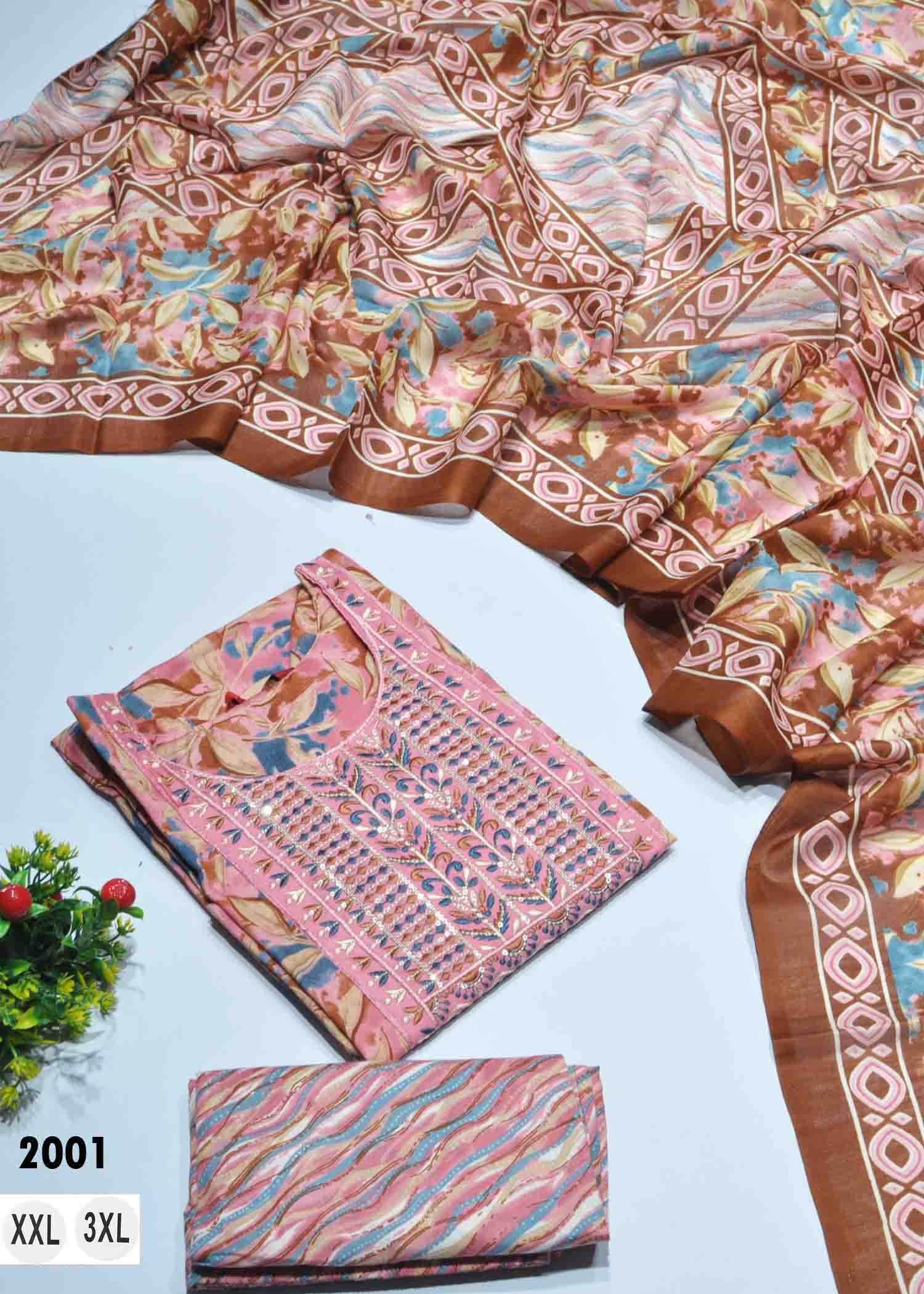 Kanika-Ishita -2001 Pink Color Cotton Readymade Casual Suit For Womens CM1312183 (RR1B)