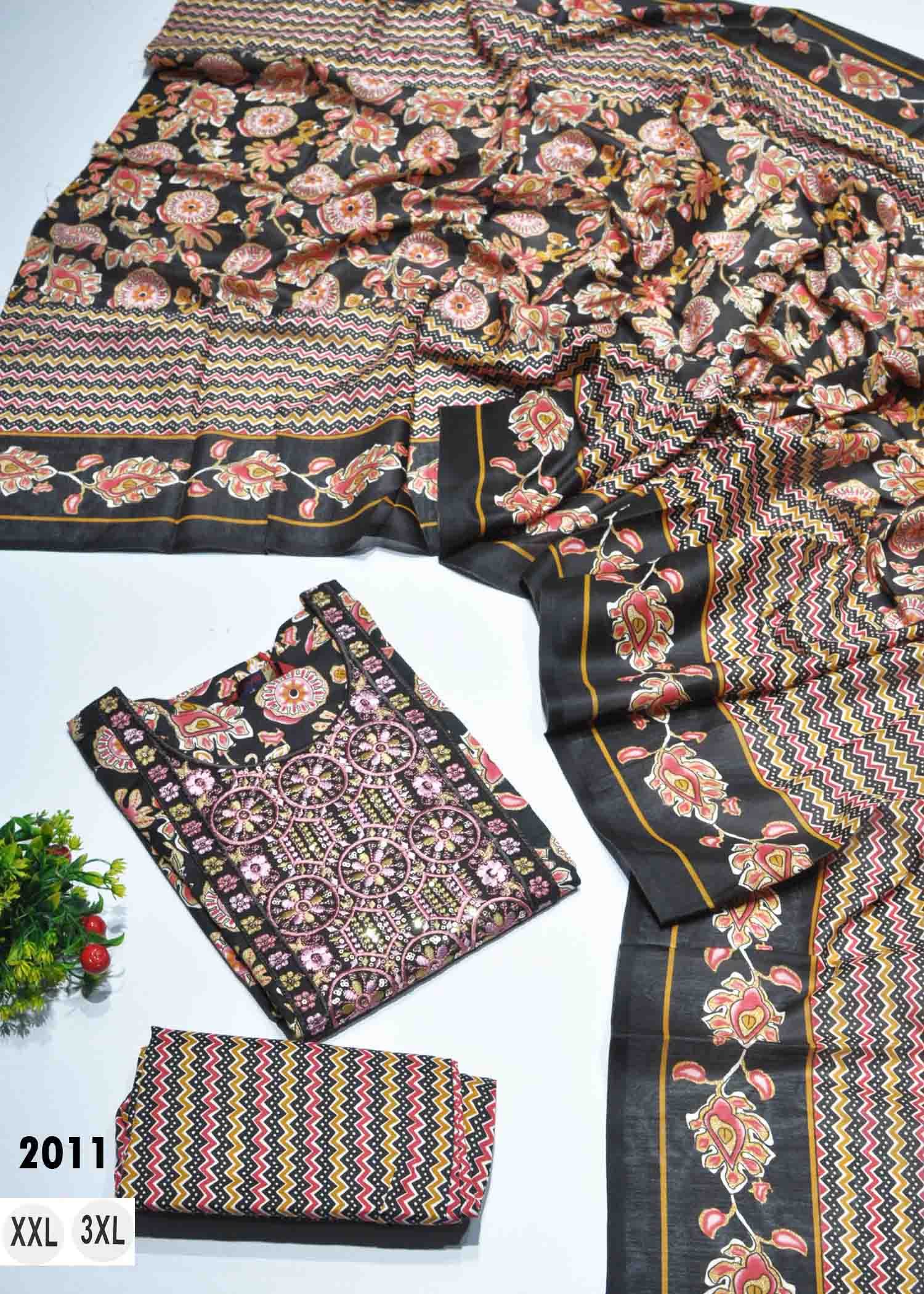 Kanika-Ishita -2011 Black Color Cotton Readymade Casual Suit For Womens CM1312183 (RR1B)