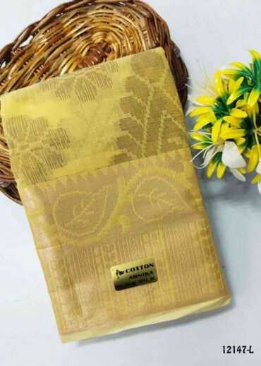 Thareeka -12147-L  Yellow Color Elagant Look Arnika Cotton Saree CM1324083 (LR1E)