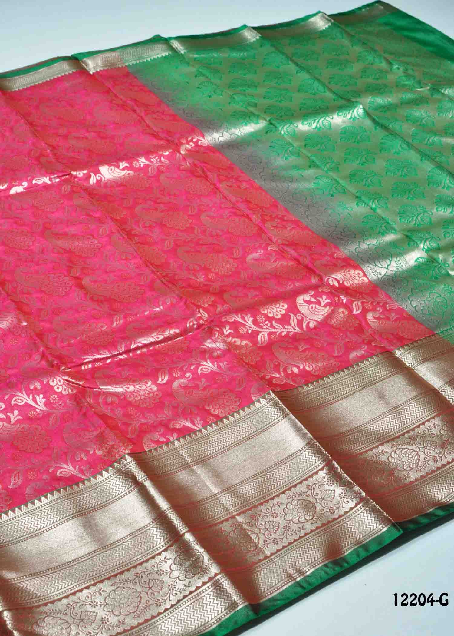 Dikshitha - 12204-G Pink Color Excellent Traditional Raw Silk Saree CM1305538 (RR3C)