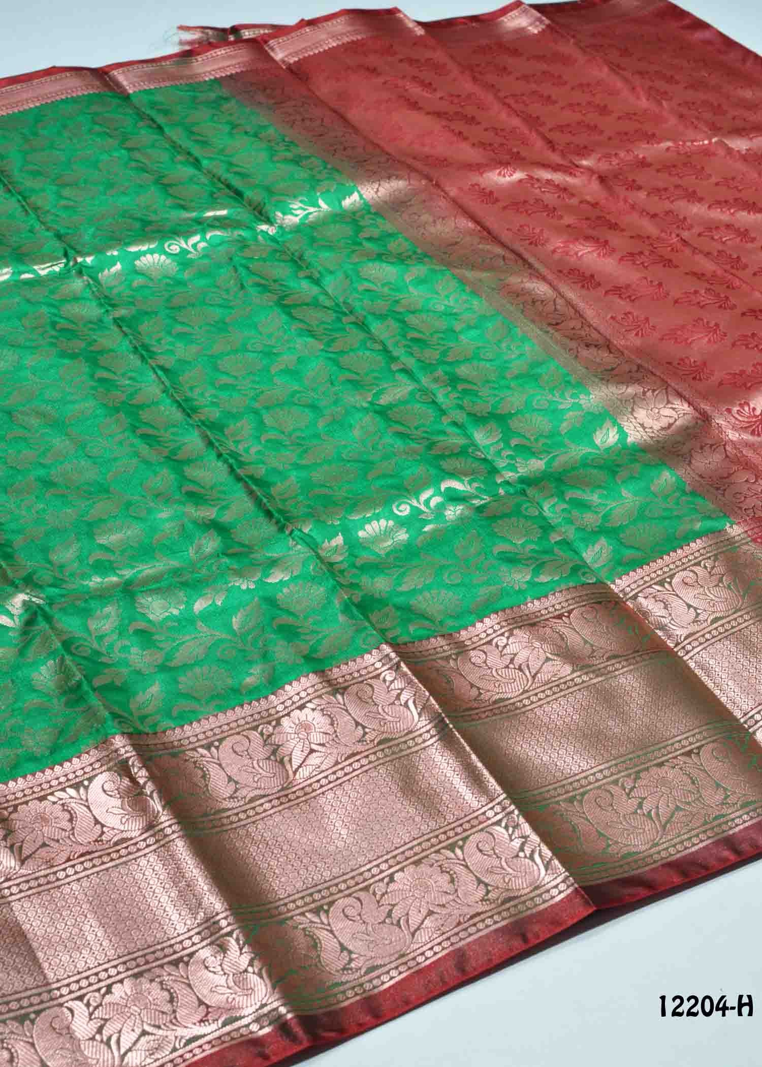 Dikshitha - 12204-H Green Color Excellent Traditional Raw Silk Saree CM1305538 (RR3C)