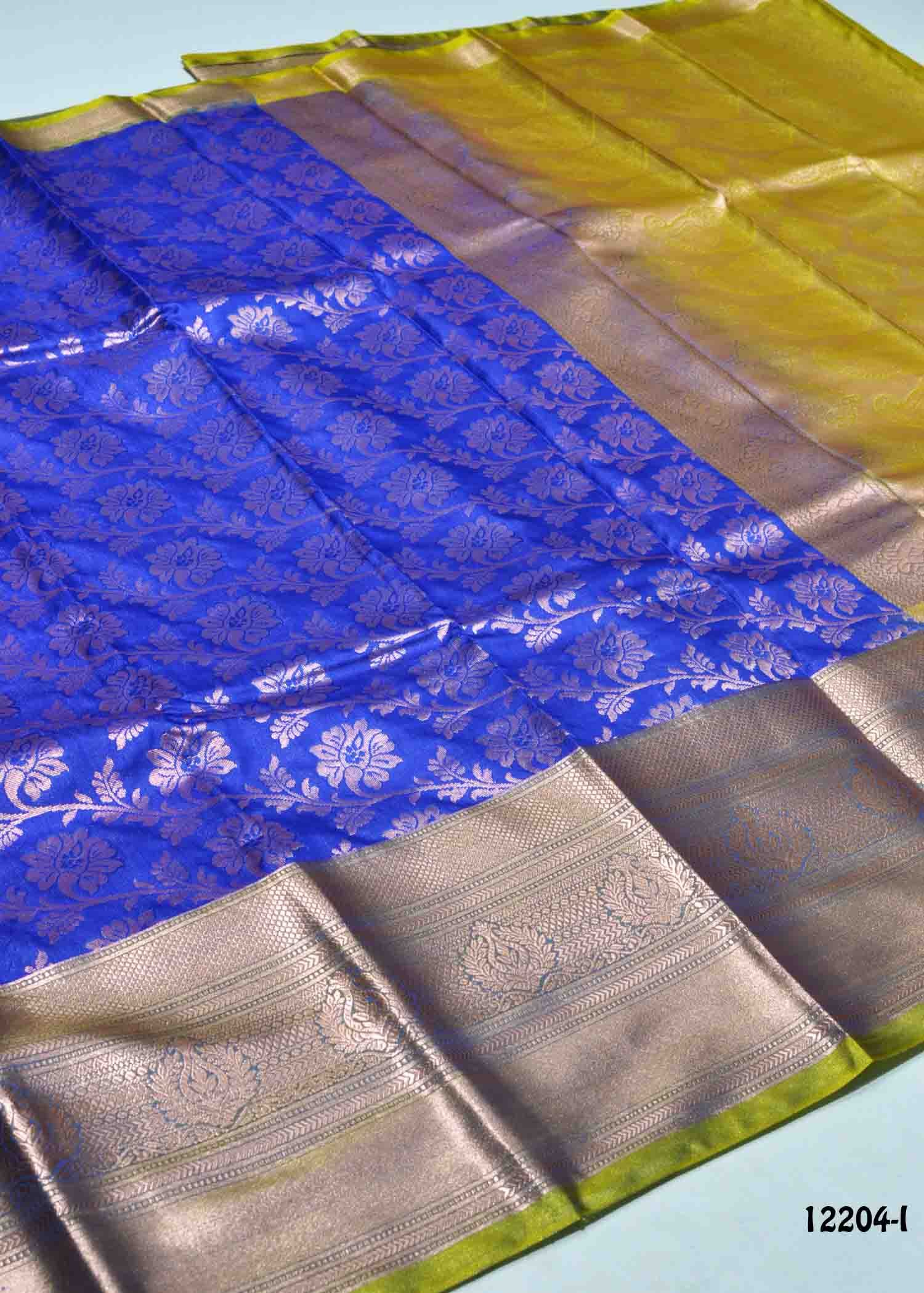 Dikshitha - 12204-I InkBlue Color Excellent Traditional Raw Silk Saree CM1305538 (RR3C)