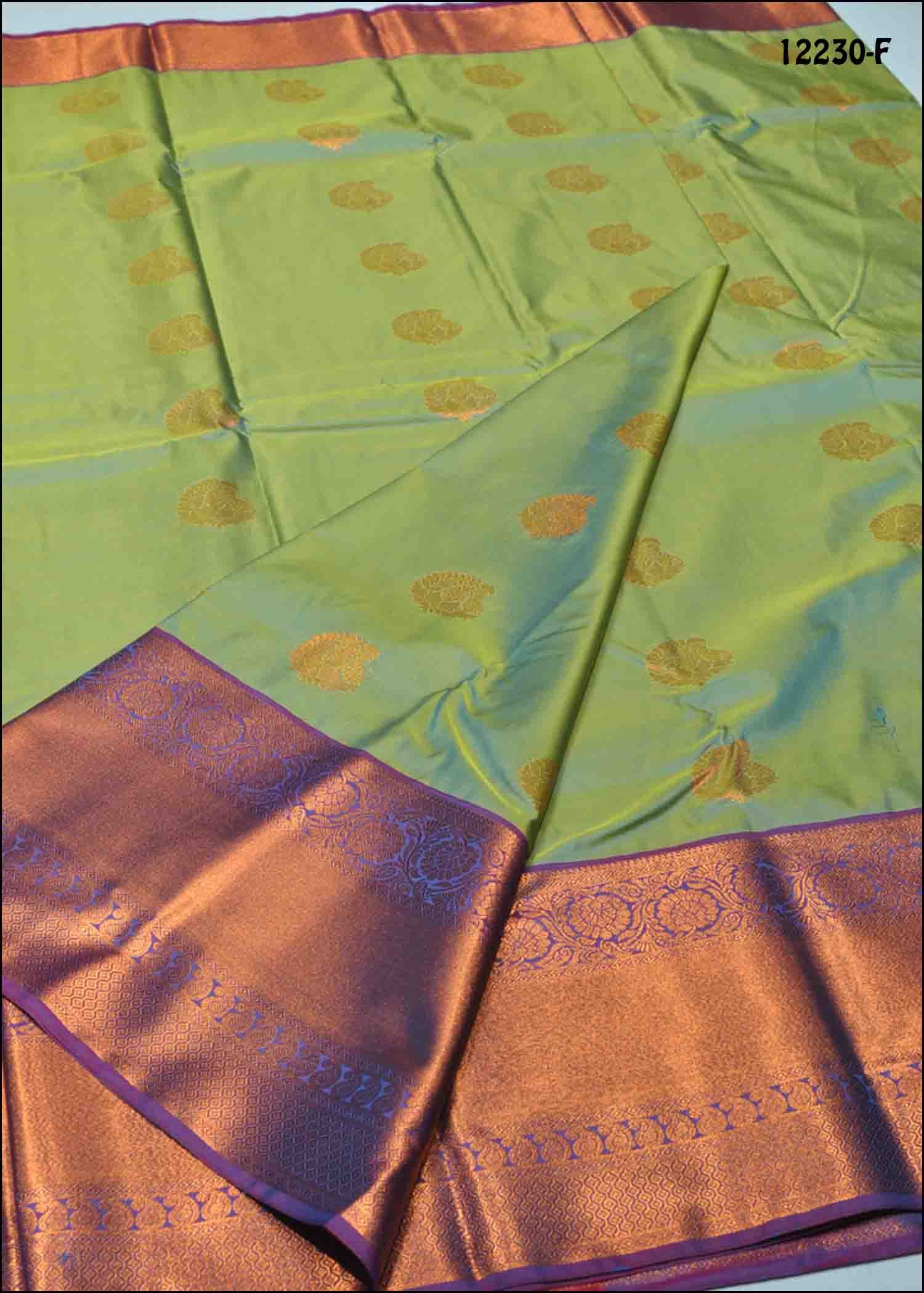 Magilmathi- 12230-F OliveGreen Color Excellent Traditional & Rich Look Semi-Pattu Saree CM1300968 (RR3D)