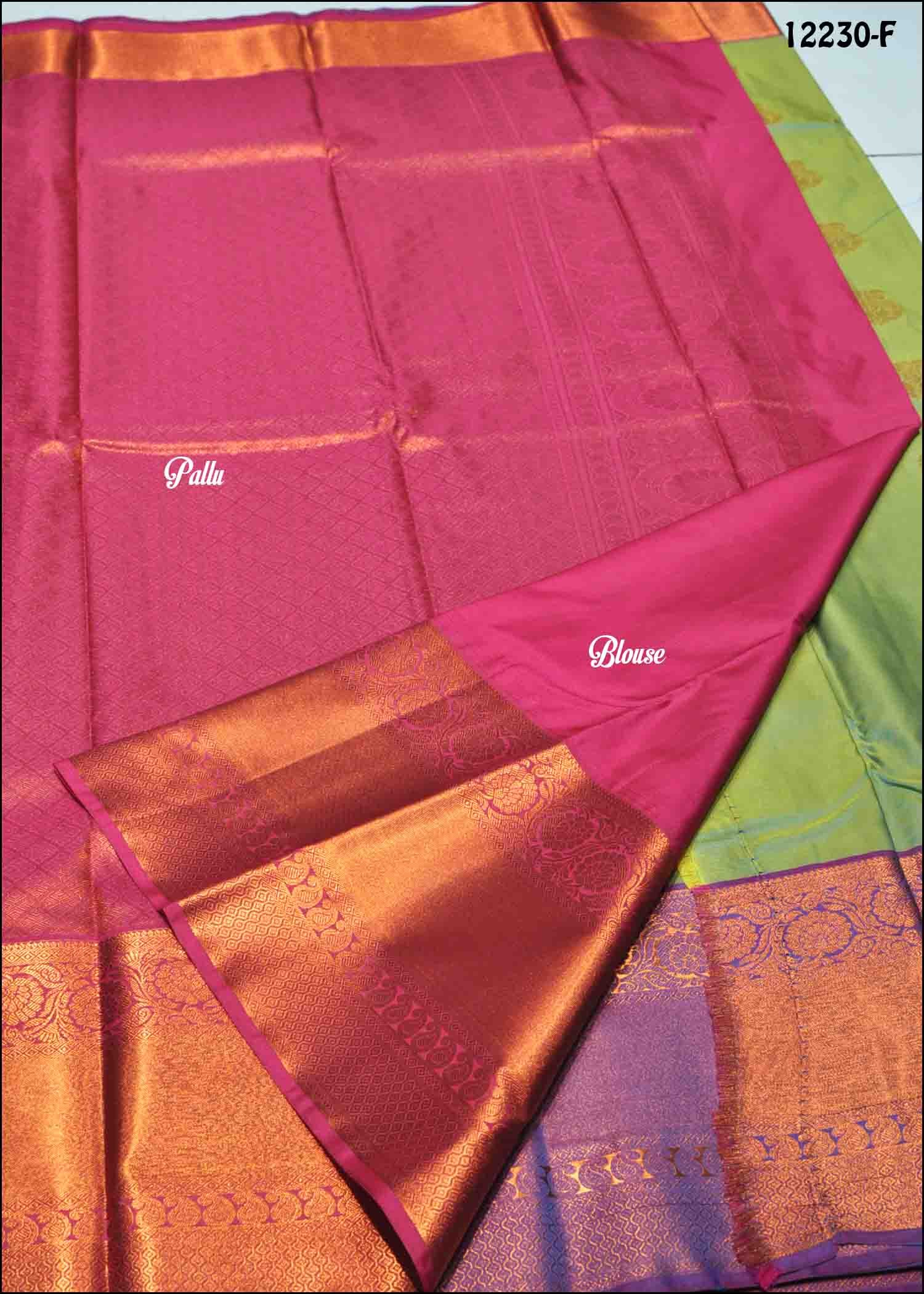 Magilmathi- 12230-F OliveGreen Color Excellent Traditional & Rich Look Semi-Pattu Saree CM1300968 (RR3D)