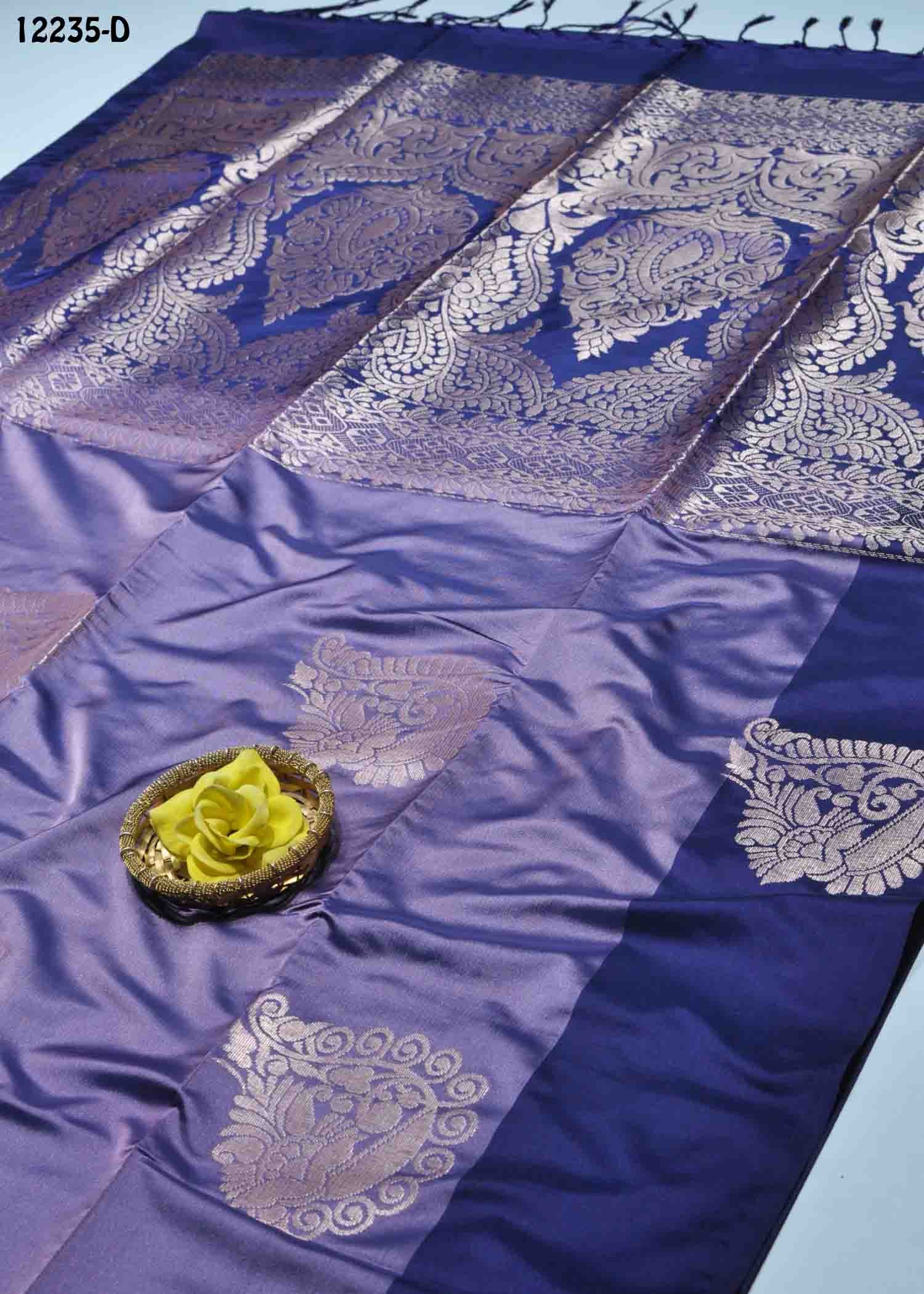 Pugazhini -12235-D UltraViolet Color Traditional Look Semi-Soft Silk Saree CM1279808 (RR3C)