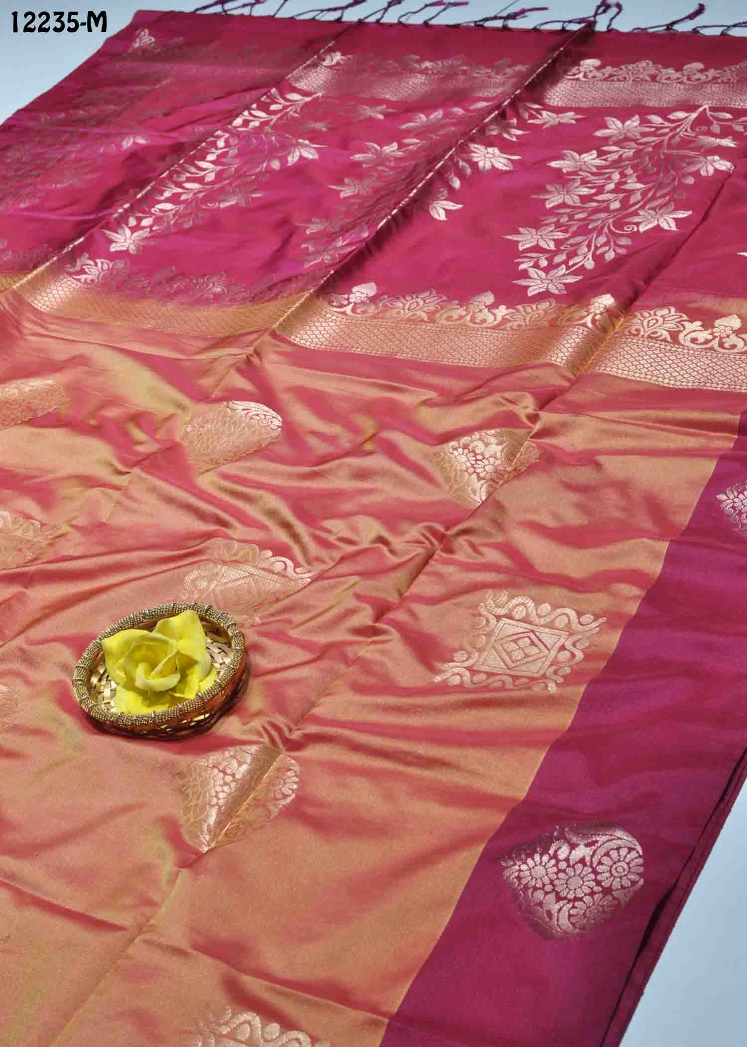 Pugazhini -12235-M BlushRed Color Traditional Look Semi-Soft Silk Saree CM1279808 (RR3C)