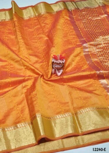 Ezhil -12240-E  DarkYellow Color Simply Mixed Cotton Saree CM1321934 (RR1D)
