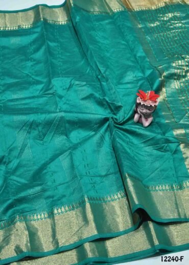 Ezhil -12240-F  PineGreen Color Simply Mixed Cotton Saree CM1321934 (RR1D)