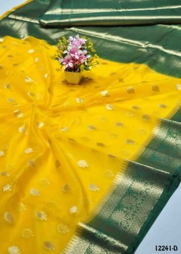 Ranjitha - 12241-D  BrightYellow Color Excellent Traditional Cora Silk Saree CM1319948 (RR1B)