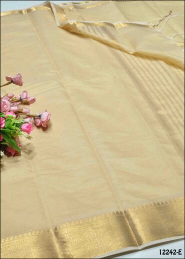 Nirosa -12242-E  Tan Color Simply Mixed Cotton Saree CM1317919 (RR6C)