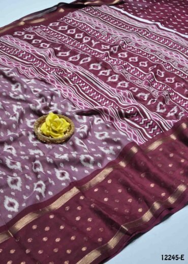 Azhiyarasi -12245-E  LightPurple Color New Arrival Moss Chiffon Saree CM1324195 (RR6D)