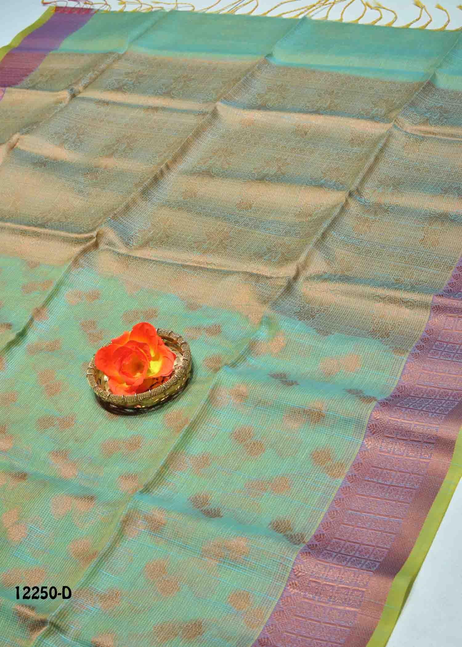 Raagavi - 12250-D CeladonGreen Color Excellent Cora Silk Saree CM1323251 (RR1E)