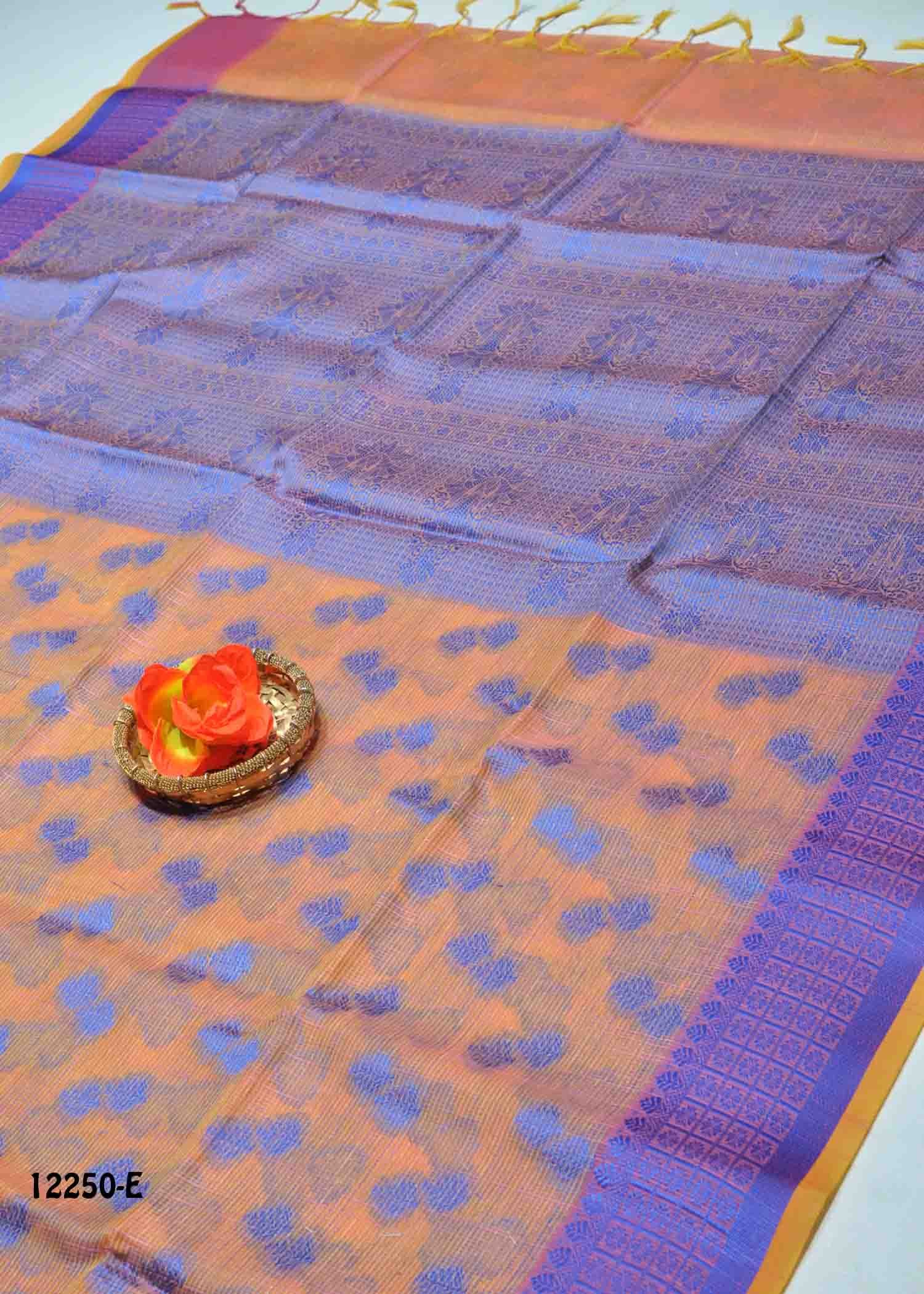 Raagavi - 12250-E CoralOrange Color Excellent Cora Silk Saree CM1323251 (RR1E)