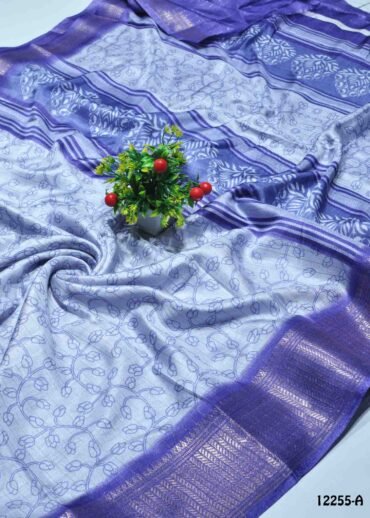Arshia - 12255-A   Lavender Color Trendy Dola Silk Saree CM1316755 (RR6E)