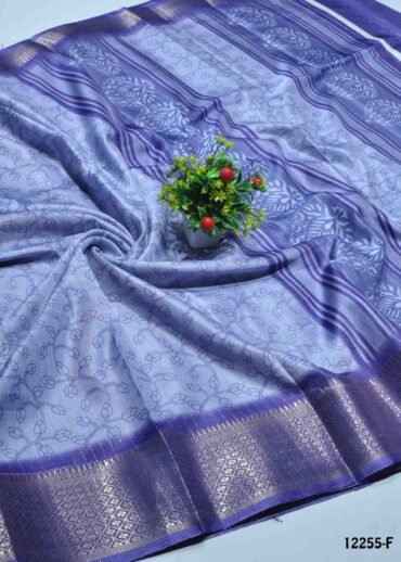 Arshia - 12255-F   Lavender Color Trendy Dola Silk Saree CM1316755 (RR6E)