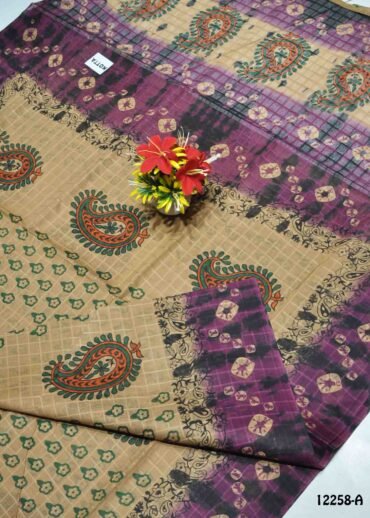 Azhagi -12258-A  Tan Color Simple Look Voyal Saree CM1322698 [RR4B]