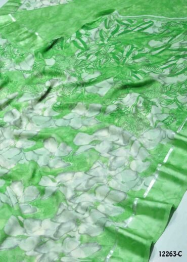 Dhanya -12263-C  Green Color New Arrival Moss Chiffon Saree CM1322207 (RR9E)