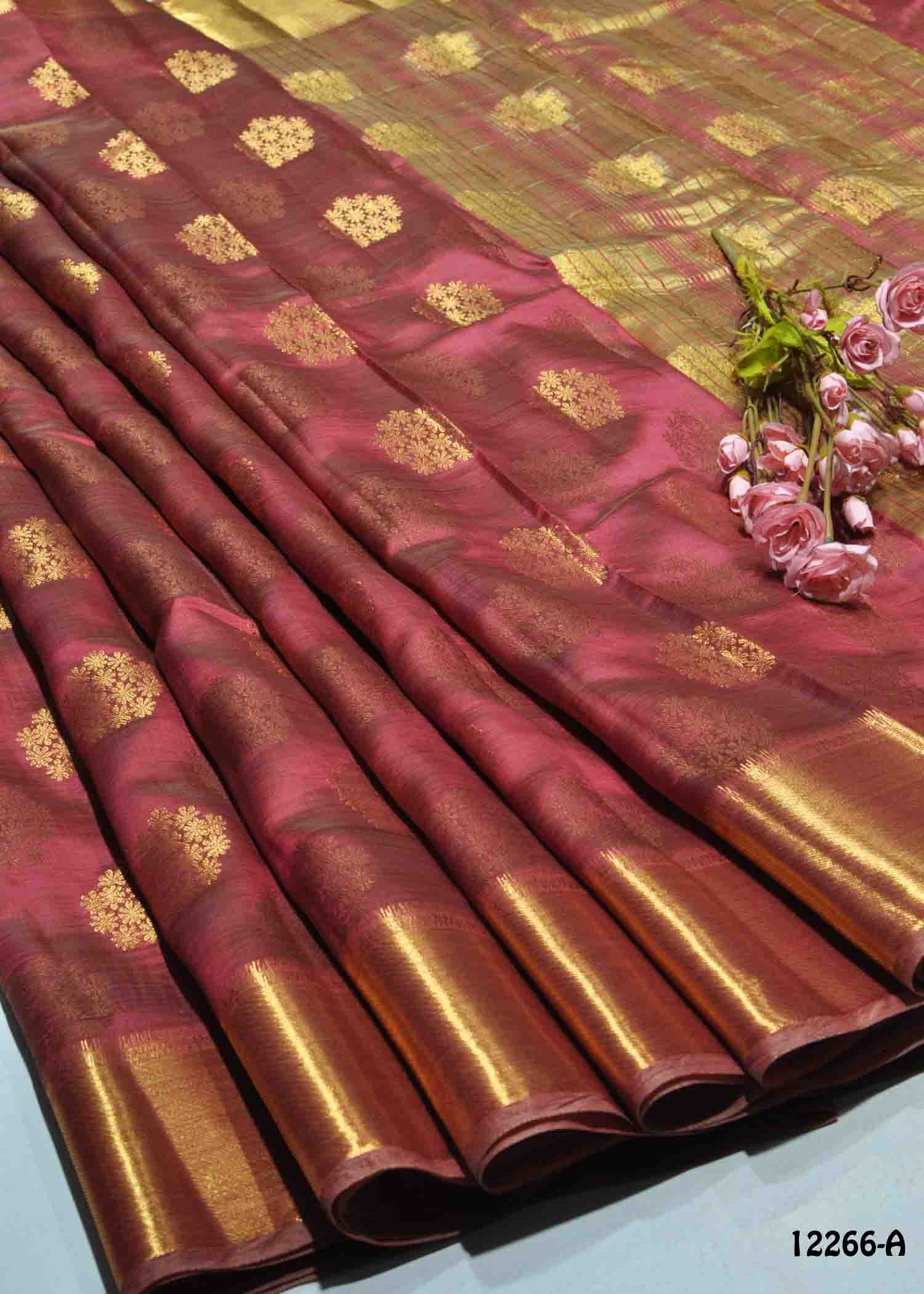 Litija - 12266-A RosewoodRed Color Excellent Traditional Raw Silk Saree CM1324735 (RR2D)