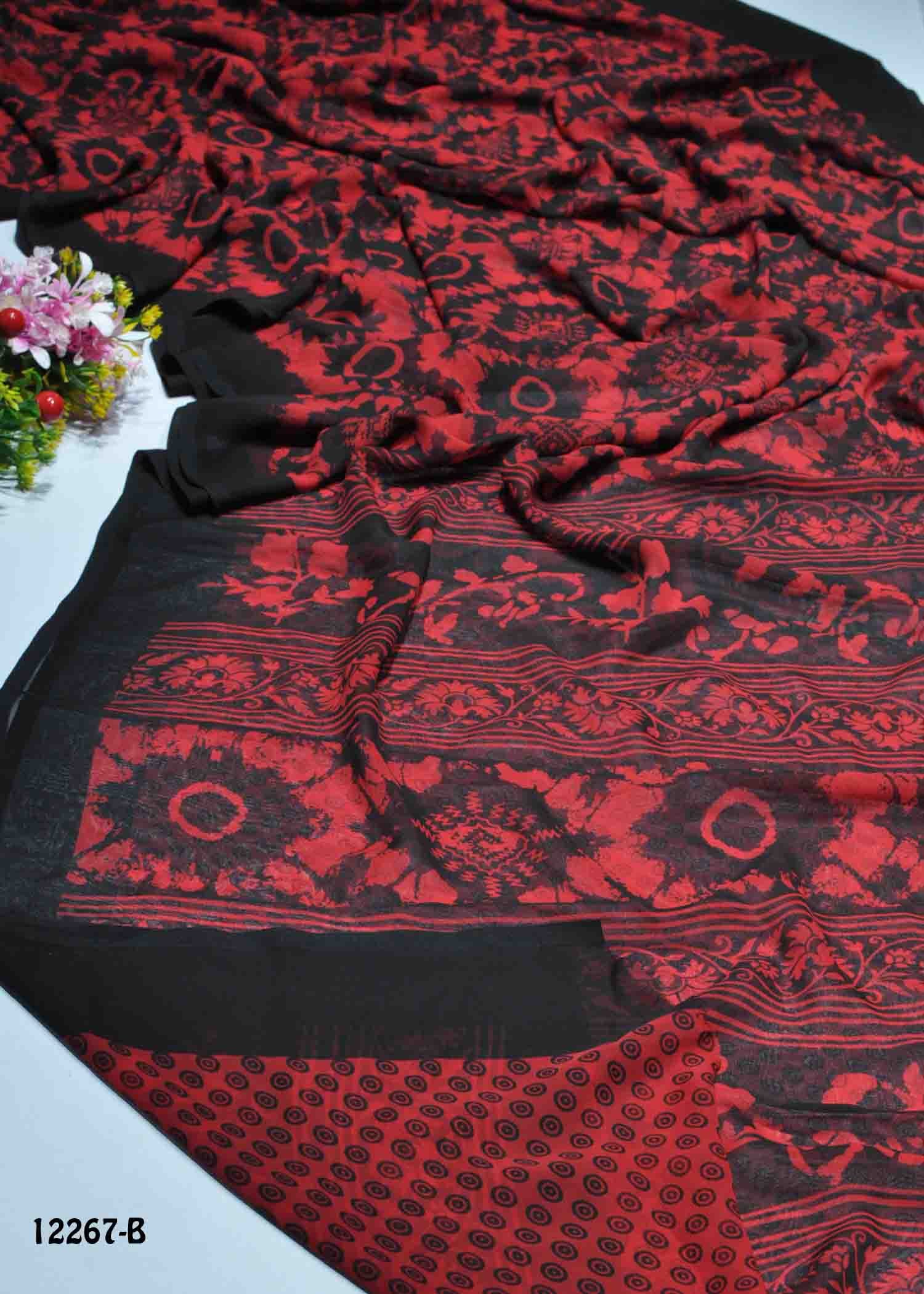 Pavaana -12267-B Red Color Simply Soft Synthetic Saree CM1319308 (RR11E)