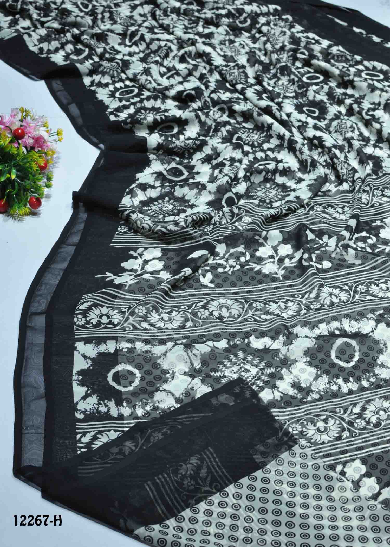 Pavaana -12267-H Halfwhite Color Simply Soft Synthetic Saree CM1319308 (RR11E)