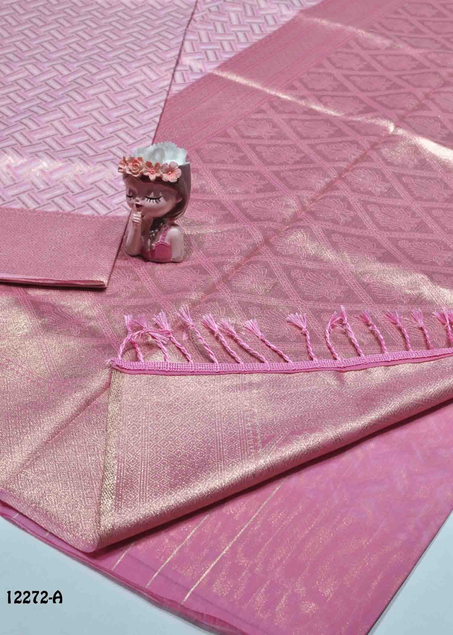 Yakshitha -12272-A BabyPink Color Fancy Banarasi Saree CM1325112 (RR7C)