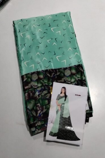 uniform 12455-A Green color crape sarees CM1313689