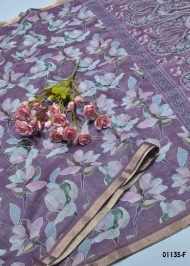 Deekshitha - 01135-F  MauvePurple Color Linen Cotton Saree CM1354307 (LR6D)