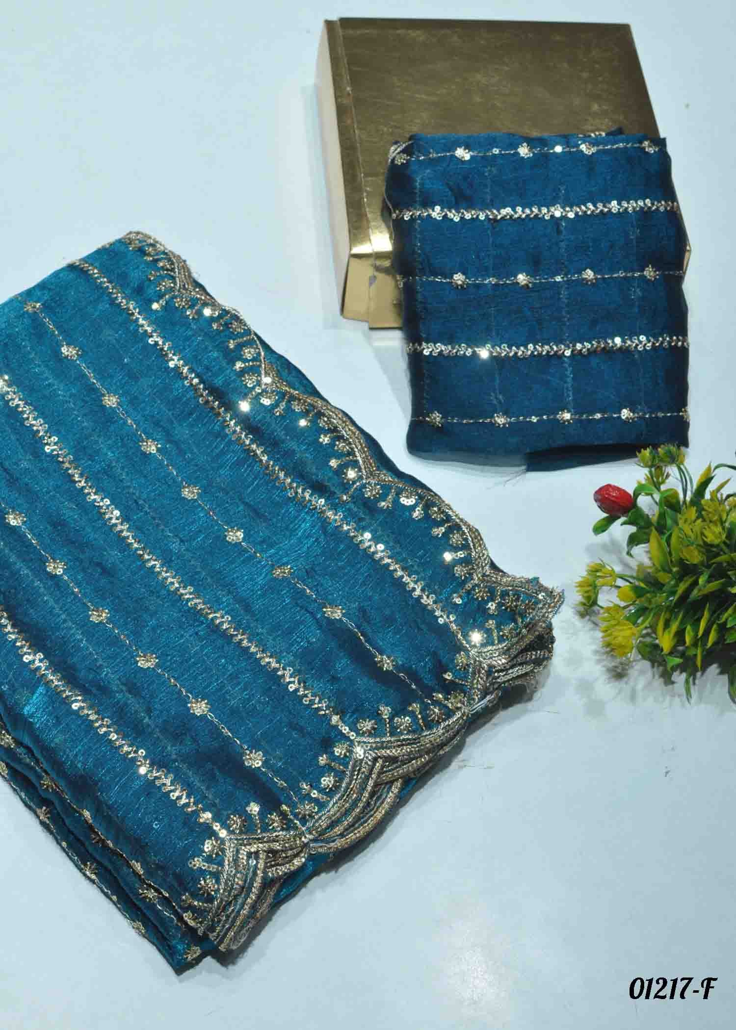 Subashini - 01217-F PeacockBlue Color Excellent Space Silk Saree CM1342751 (RR10C)