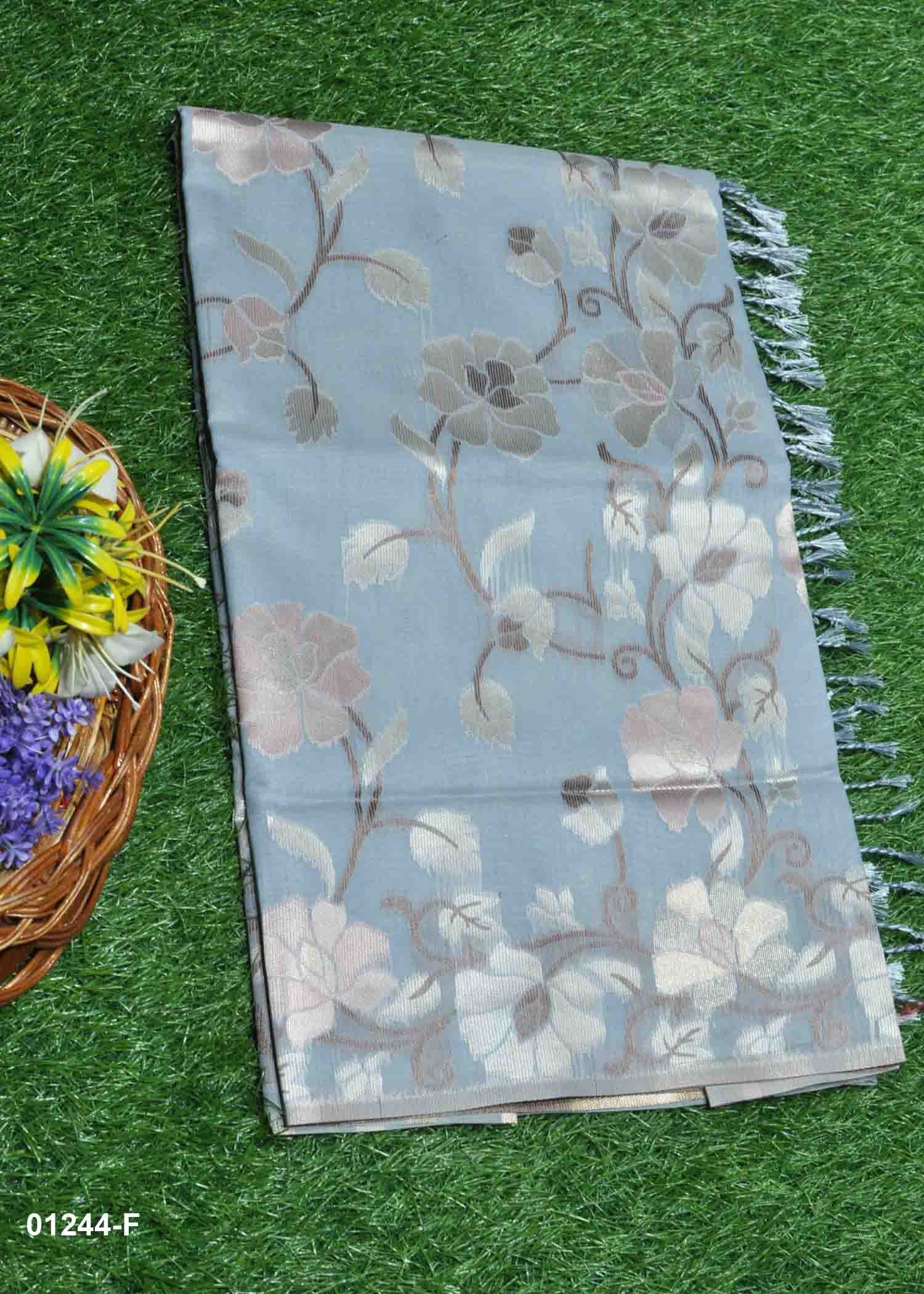 Chayavathy -01244-F LightBlue Color Traditional Look Banaras Saree CM1340115 (RR6C)