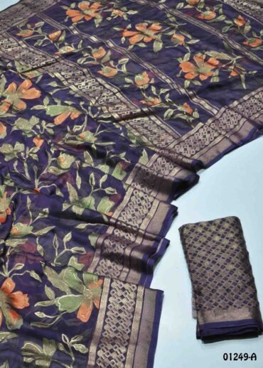 Eganthika - 01249-A  Violet Color Excellent Brasso Chiffon Saree CM1326093 (RR9D)