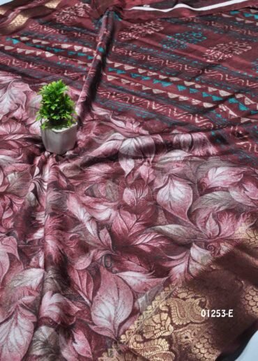 Vikruthya - 01253-E  Maroon Color Dola Silk Saree CM1344621 (RR6D)