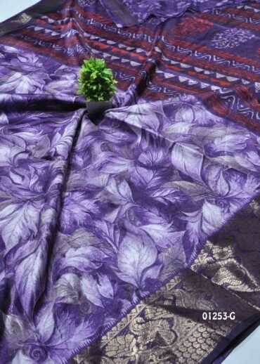 Vikruthya - 01253-G  Violet Color Dola Silk Saree CM1344621 (RR6D)