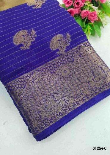 Kavithalaya -01254-C  Violet Color Excellent Traditional Crepe Silk Saree CM1329020 (RR2D)