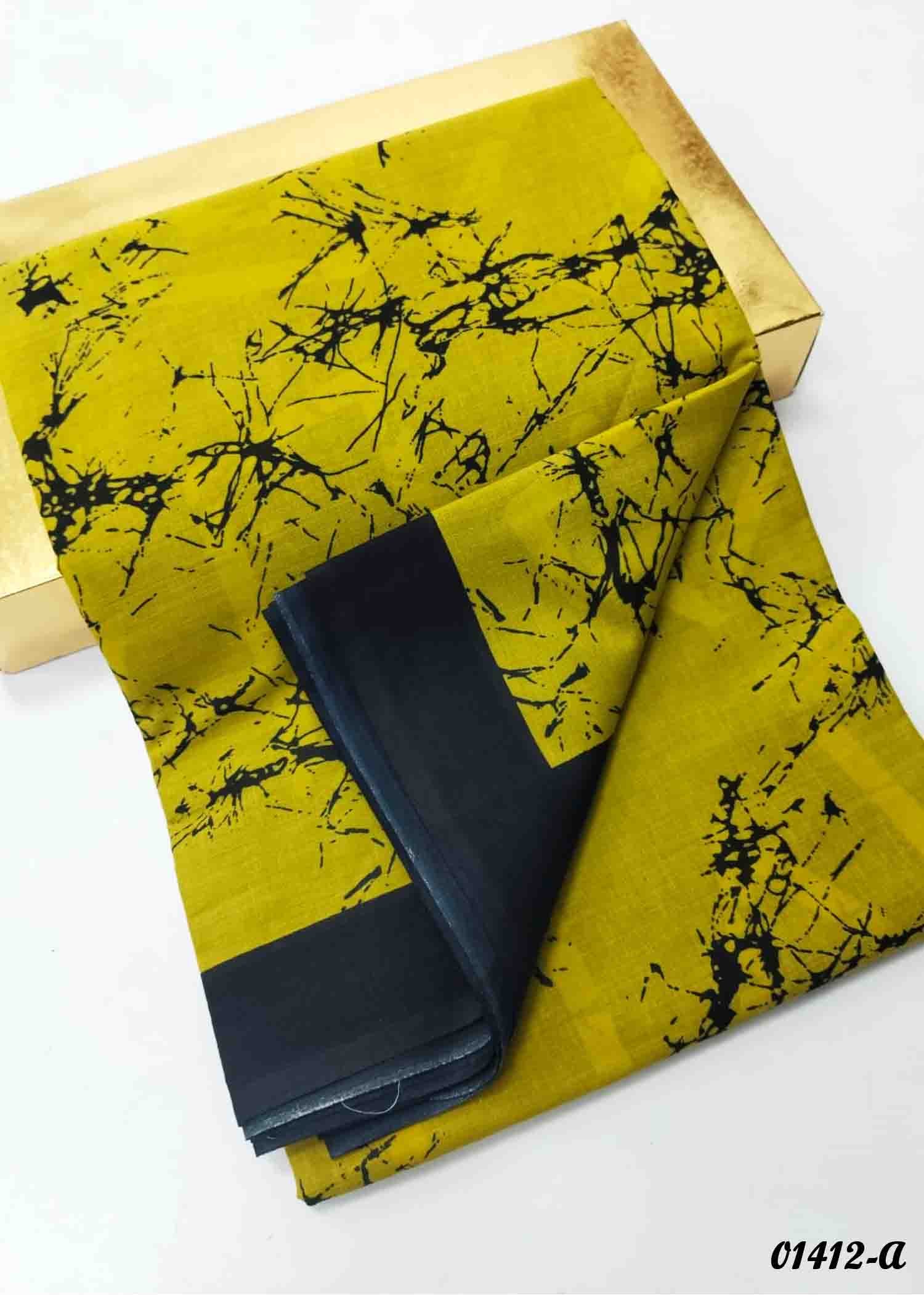 Parijatham -01412-A TeaGreen Color Trendy MulMul Cotton Saree CM1349260 (LR4E)