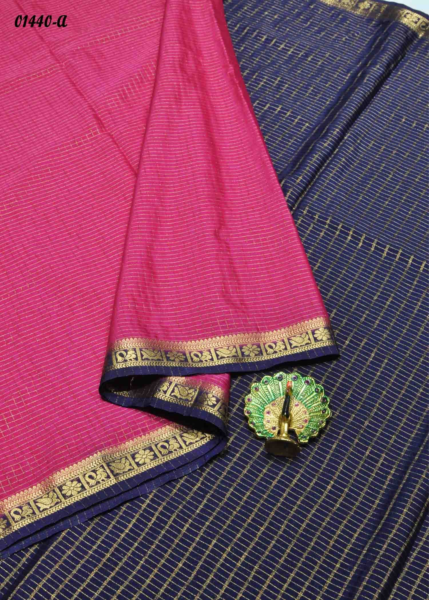 Taania - 01440-A Pink Color Excellent Traditional Crepe Silk Saree CM1347071 (LR3C)