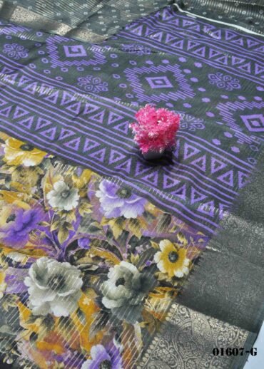 Neetu - 01607-G  Black Color Fancy Cotton Saree CM1340963 (RR6D)