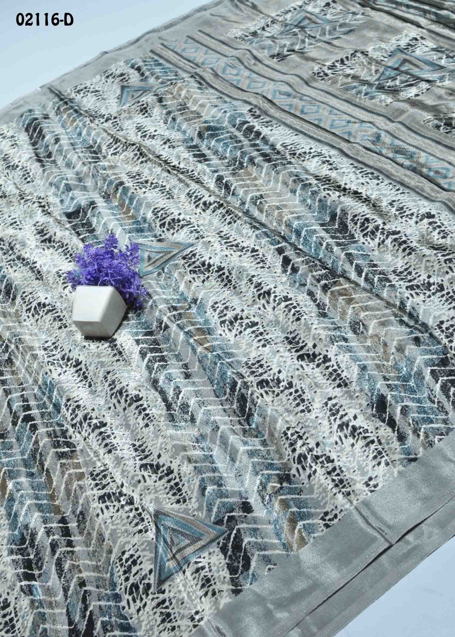 Advaithika - 02116-D Grey Color Simply Soft Crepe Saree CM1358324 (LR9C)