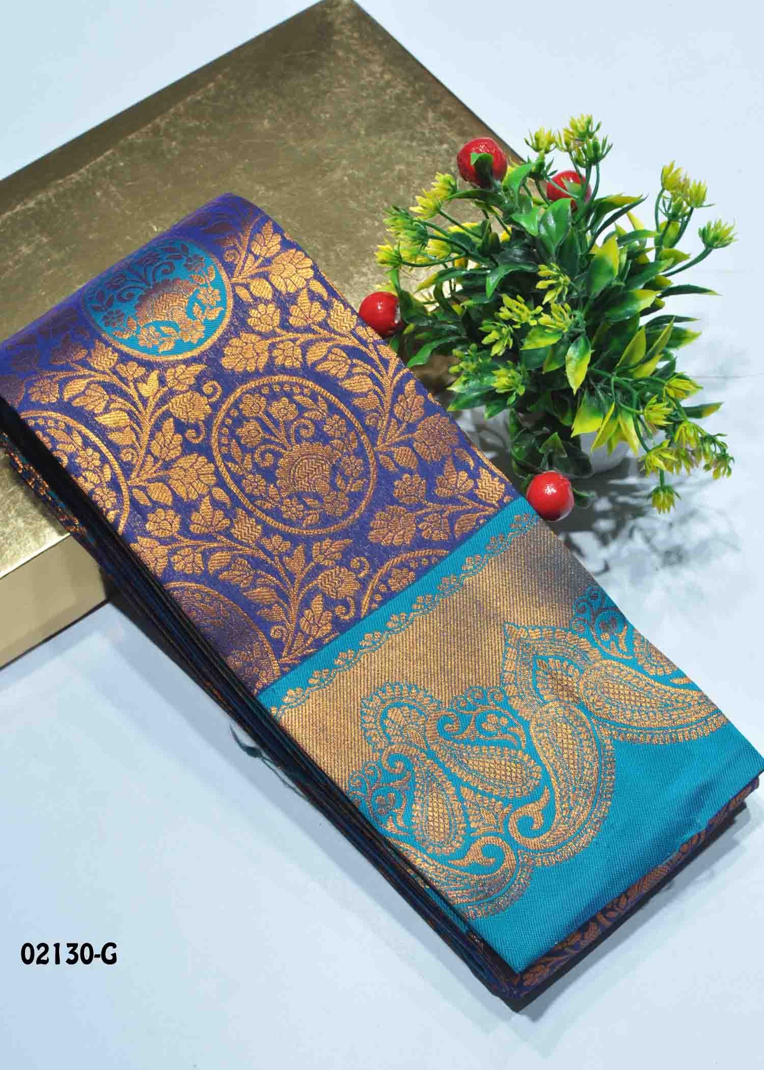 Harinika - 02130-G NavyBlue Color Traditional Look Semi-Pattu Saree CM1365438 (LR1C)