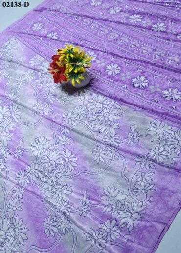 Amirtha  - 02138-D  Lavender Color Simply Soft Crepe Saree CM1353378 [LR9C]