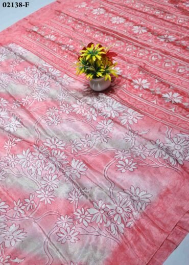 Amirtha  - 02138-F  Peach Color Simply Soft Crepe Saree CM1353378 [LR9C]