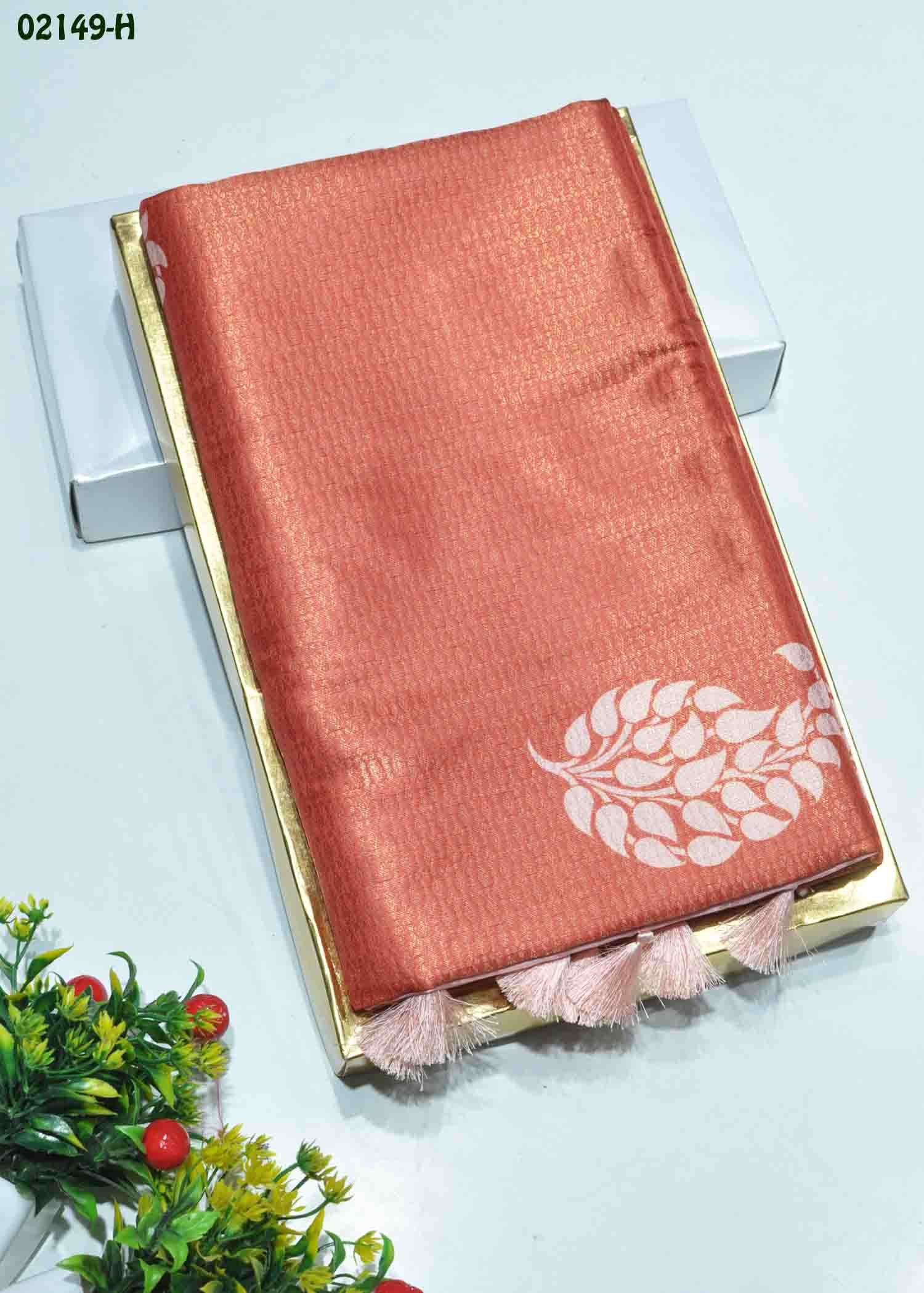 Adhira - 02149-H Orange Color Traditional Look Soft Silk Saree CM1365532 (LR3D)