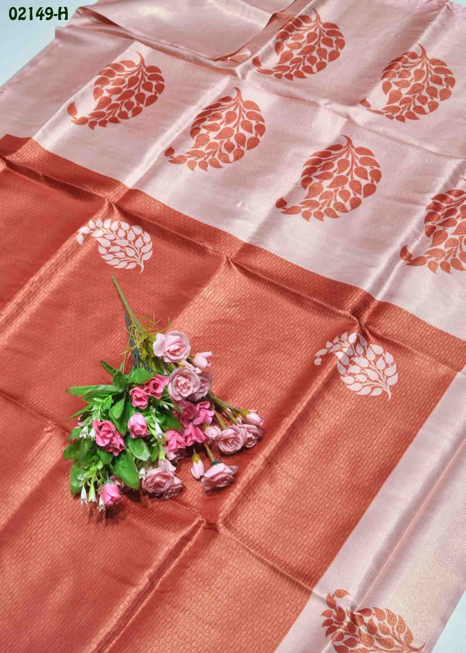 Adhira - 02149-H Orange Color Traditional Look Soft Silk Saree CM1365532 (LR3D)