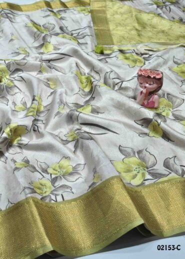 Danvika  - 02153-C  Halfwhite Color Excellent Dola Silk Saree CM1344780 [LR6C]