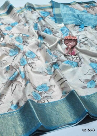 Danvika  - 02153-D  Halfwhite Color Excellent Dola Silk Saree CM1344780 [LR6C]