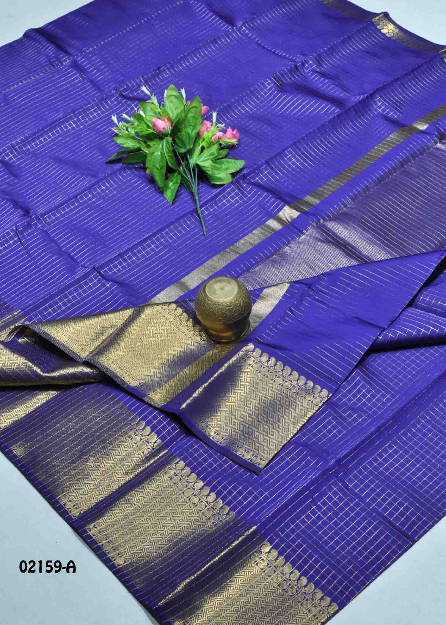 Boomika - 02159-A Violet Color Traditional Look Poly Silk Cotton Saree CM1369759 (LR12D)