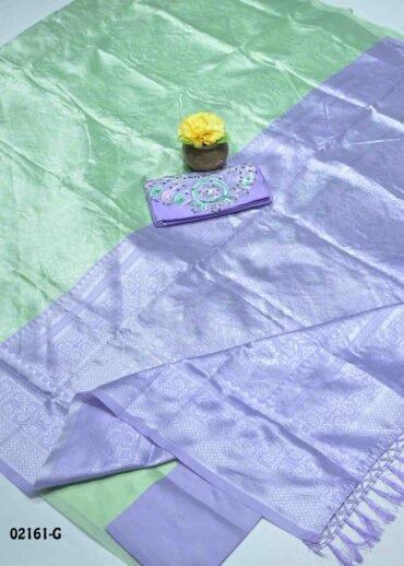 Dharshini  - 02161-G  LightGreen Color Traditional Look Banaras Saree CM1368310 [LR12D]